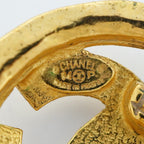 Chanel Earrings Vintage CC Logo Round — view 4