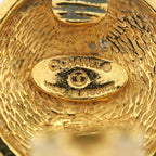 Chanel Earrings Vintage CC Logo Quilted Round — view 4