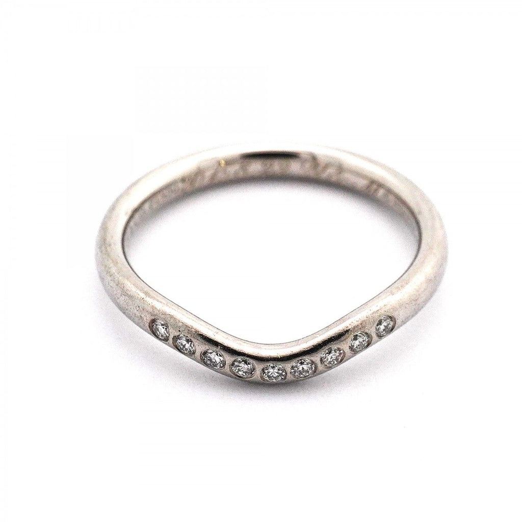 Tiffany & Co Ring T Cube Band Platinum Diamond — view 3