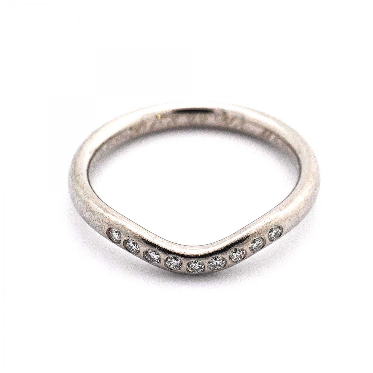 Tiffany & Co Ring T Cube Band Platinum Diamond — view 3