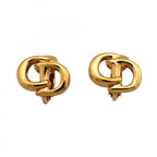 Dior Earrings CD Logo Gold Plated