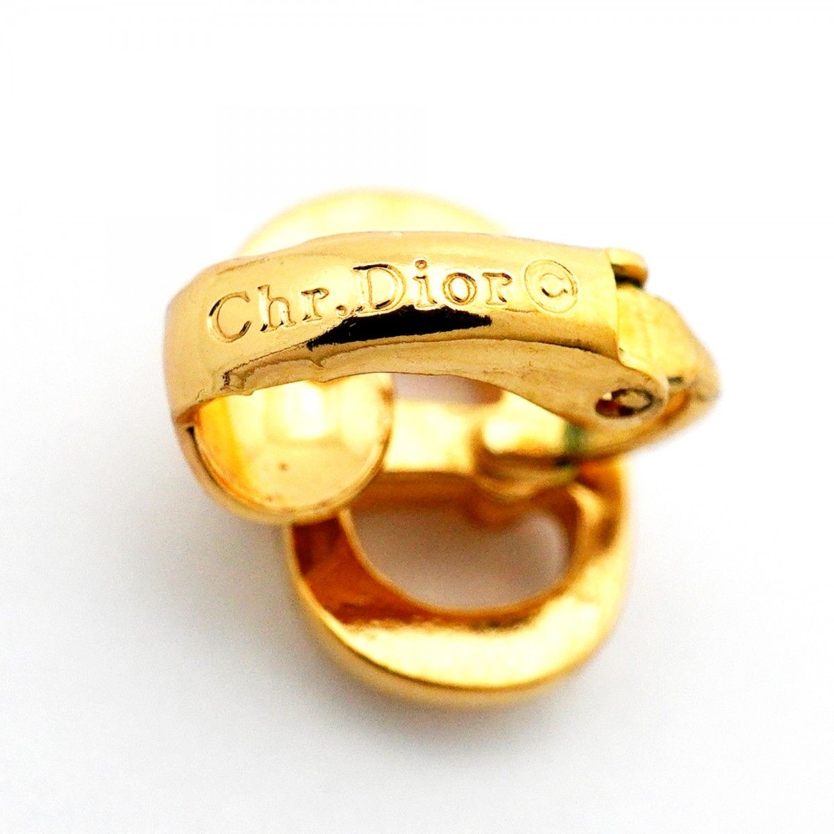 Dior Earrings CD Logo Gold Plated — view 4