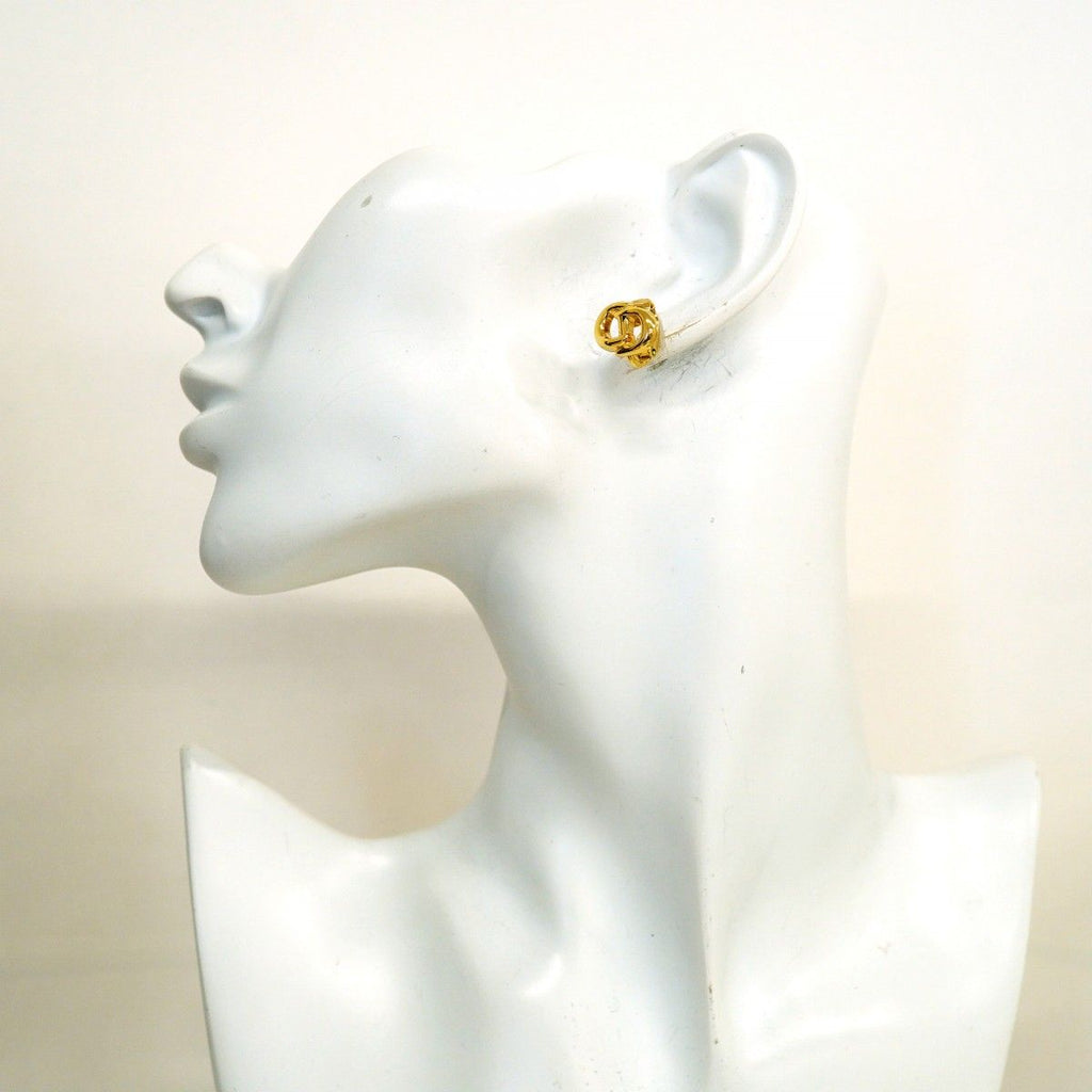 Dior Earrings CD Logo Gold Plated — view 5
