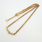 Dior Necklace CD Logo Gold Plated Rhinestone — view 3