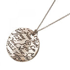 Tiffany & Co Necklace Notes Round Silver