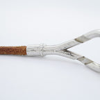 Hermes Bracelet Head Metal Leather Silver Brown — view 5