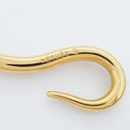 Hermes Bracelet Jumbo Hook Gold Plated Leather Brown — view 5