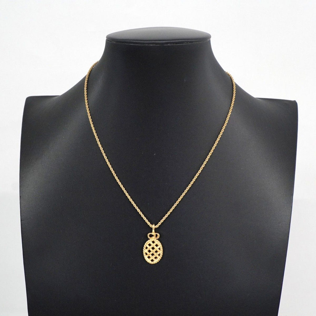Dior Necklace CD Logo Gold Plated — view 6