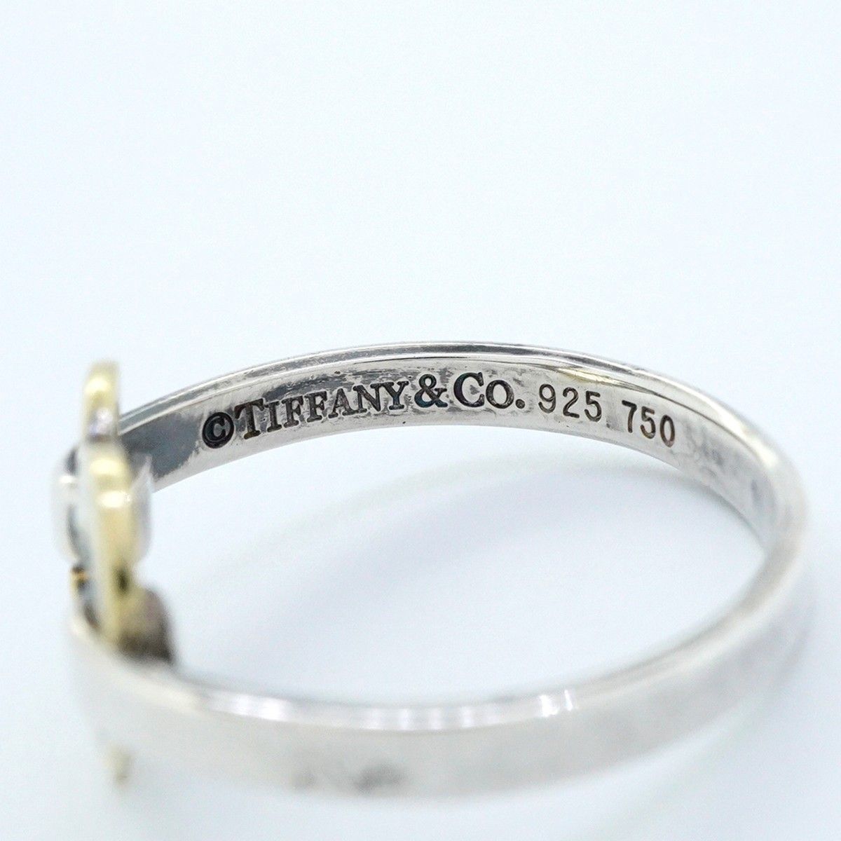 Tiffany & Co Ring Heart 18k Yellow Gold 925 Sterling Silver — view 4