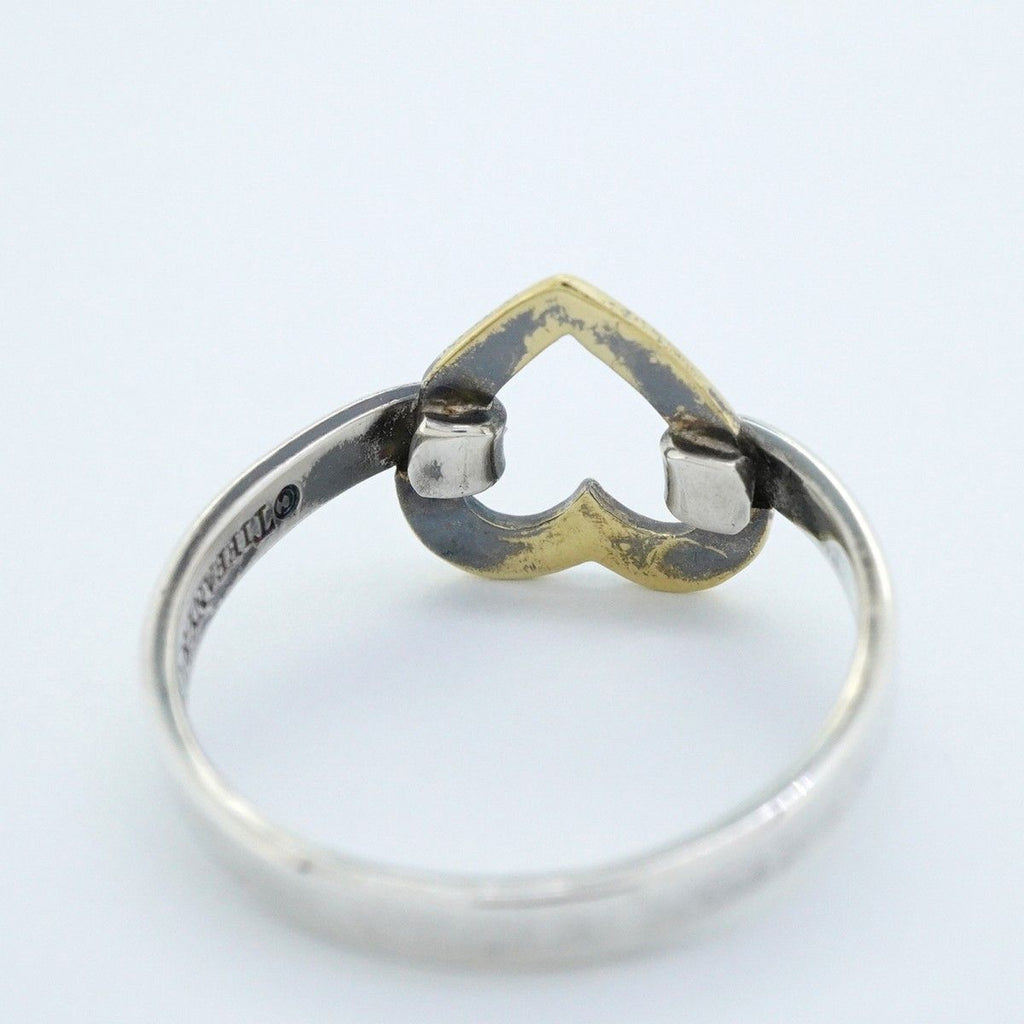 Tiffany & Co Ring Heart 18k Yellow Gold 925 Sterling Silver — view 7