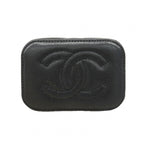 Chanel Vanity Bag Quilted Caviar Leather Black Champagne Gold — view 3