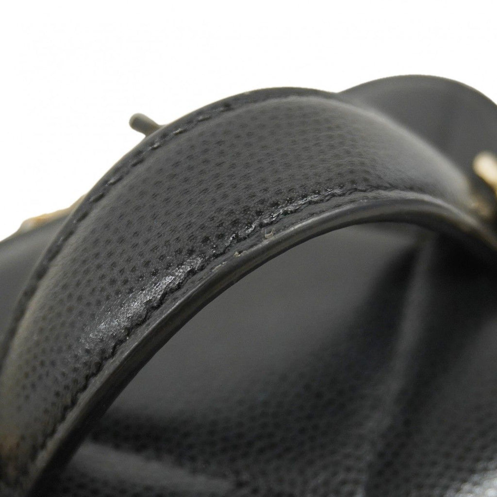 Chanel Vanity Bag Quilted Caviar Leather Black Champagne Gold — view 7