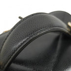 Chanel Vanity Bag Quilted Caviar Leather Black Champagne Gold — view 7