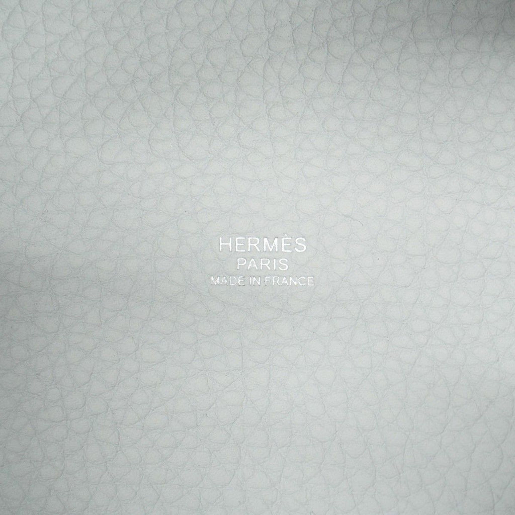 Hermes Handbag Picotin Lock PM Taurillon Clemence Blue Pale Silver — view 5