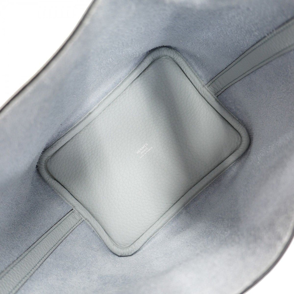 Hermes Handbag Picotin Lock PM Taurillon Clemence Blue Pale Silver — view 4