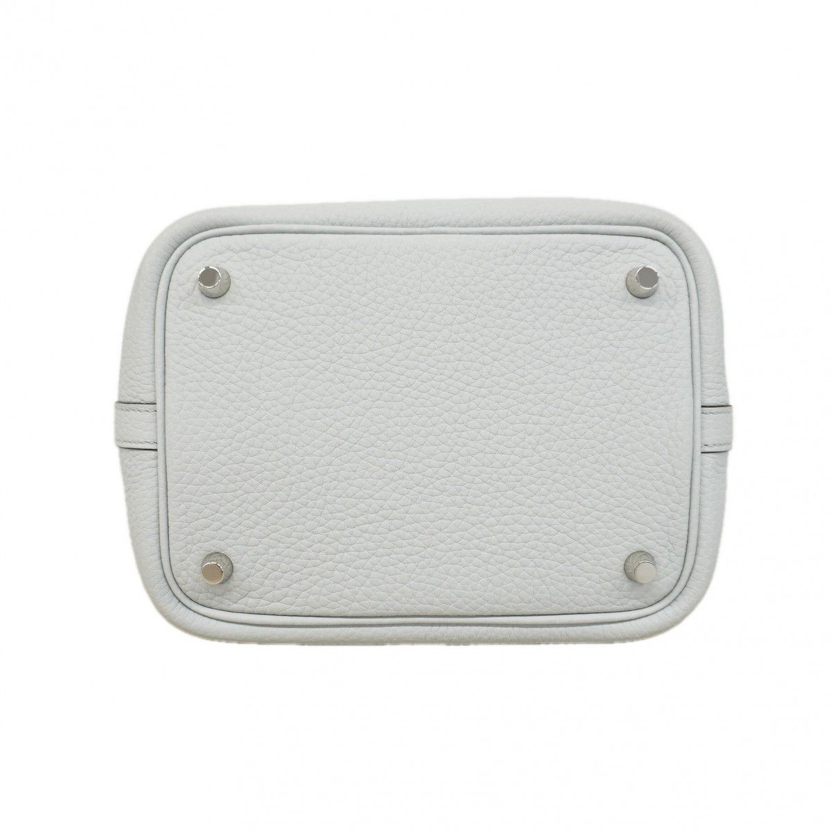 Hermes Handbag Picotin Lock PM Taurillon Clemence Blue Pale Silver — view 3