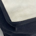 Chanel Tote Canvas White Black Silver — view 7