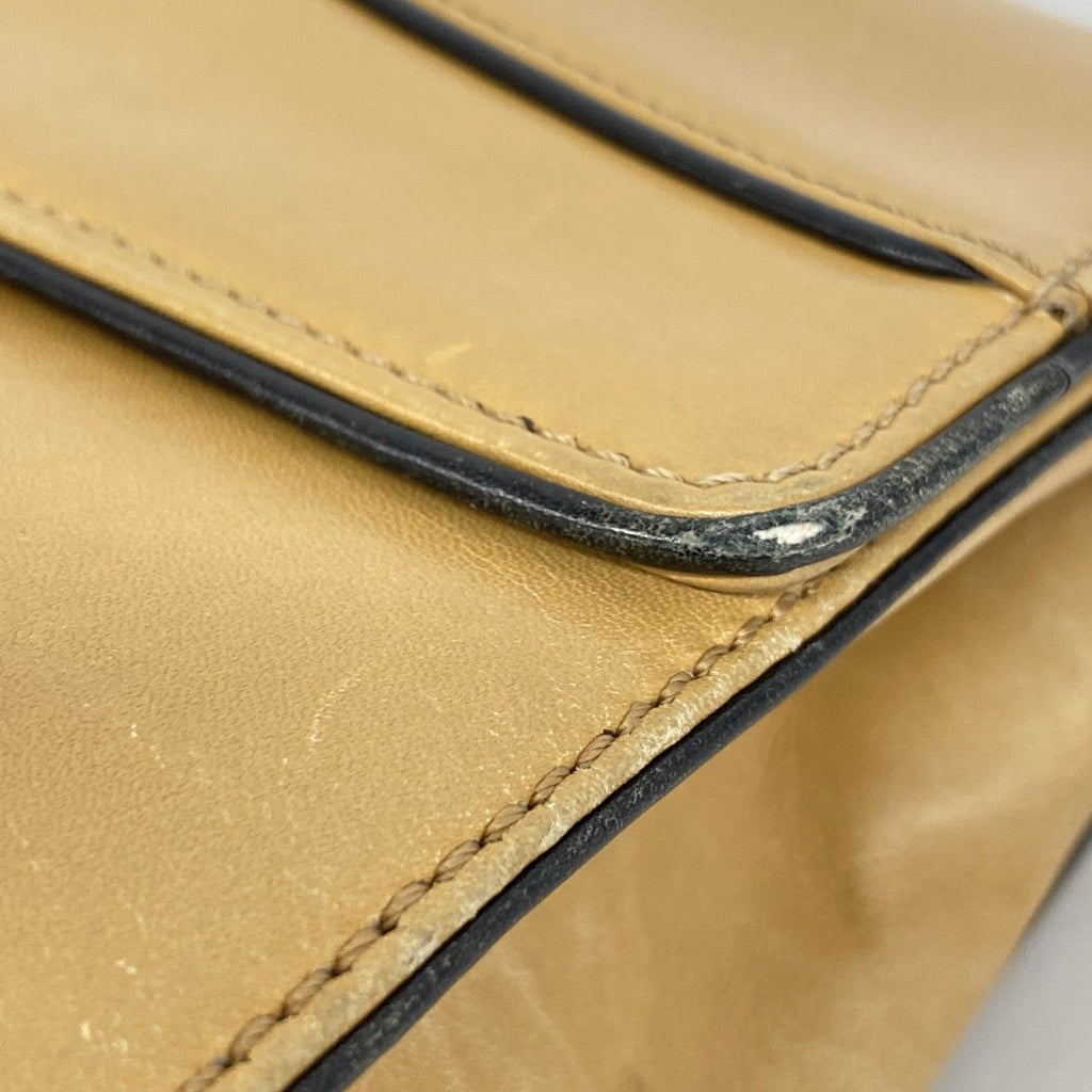 Chanel Shoulder Bag Leather Brown — view 6