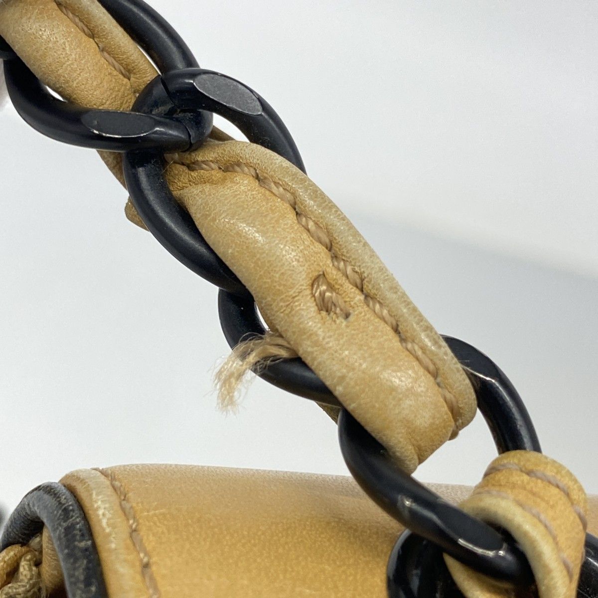 Chanel Shoulder Bag Leather Brown — view 8