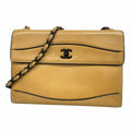 Chanel Shoulder Bag Leather Brown