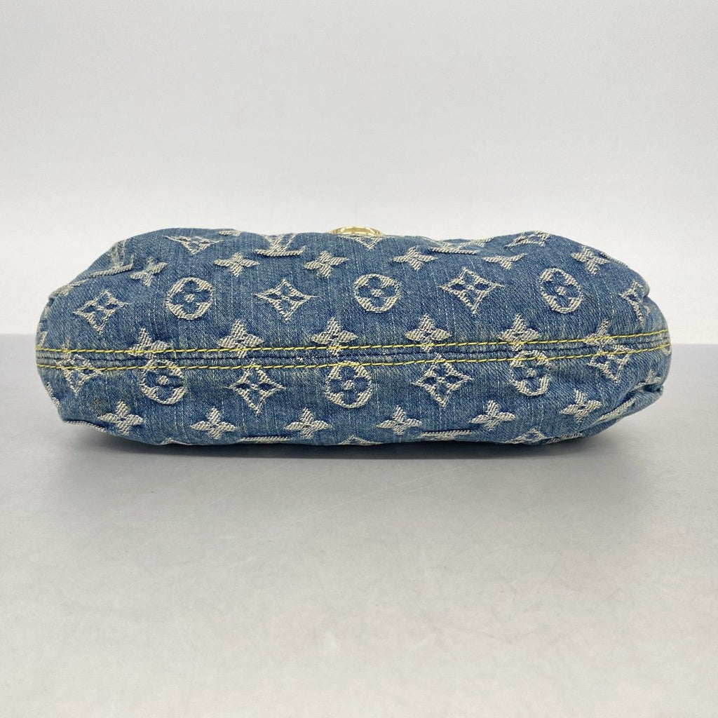 Louis Vuitton Handbag Monogram Denim Mini Pleaty Blue — view 3