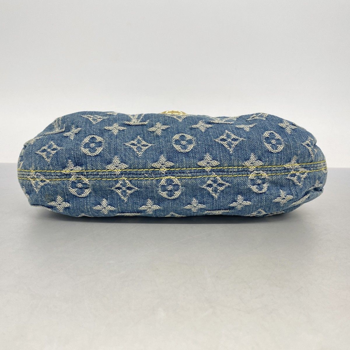 Louis Vuitton Handbag Monogram Denim Mini Pleaty Blue — view 3