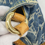 Louis Vuitton Handbag Monogram Denim Mini Pleaty Blue — view 6