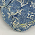 Louis Vuitton Handbag Monogram Denim Mini Pleaty Blue — view 8