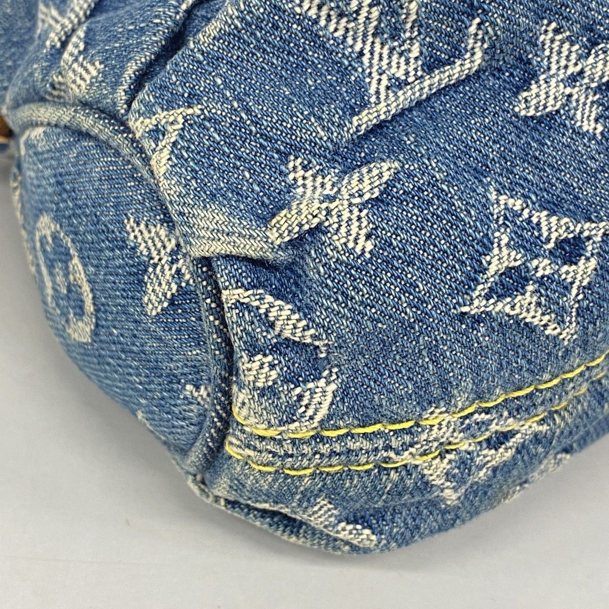 Louis Vuitton Handbag Monogram Denim Mini Pleaty Blue — view 8