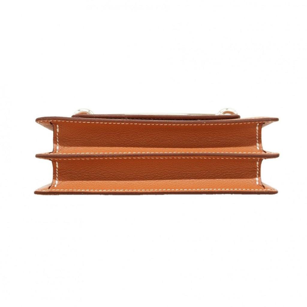 Hermes Shoulder Bag Roulis Mini Color Gold Silver — view 3