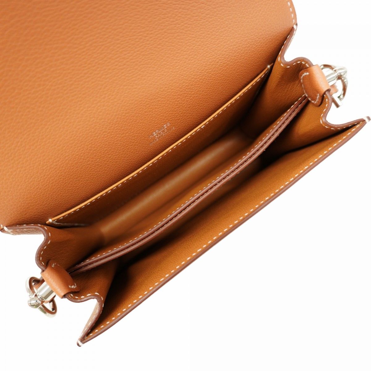 Hermes Shoulder Bag Roulis Mini Color Gold Silver — view 4