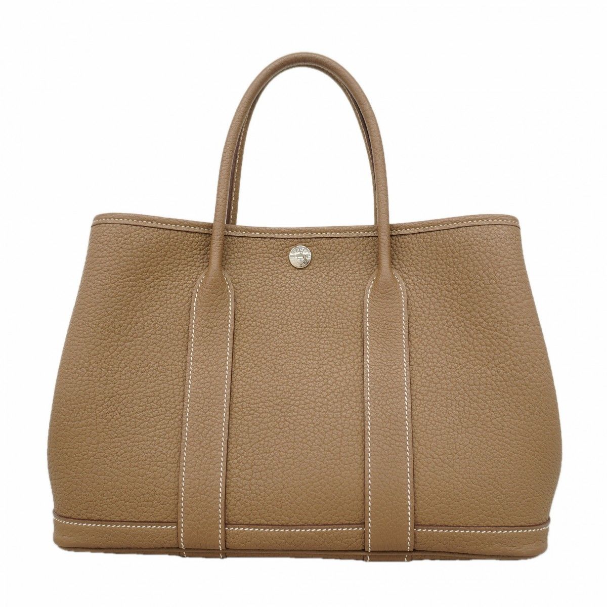 Hermes Tote Garden Party TPM Country Etoupe Silver