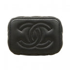 Chanel Shoulder Bag Quilted Lambskin Black Gold — view 9