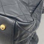 Chanel Handbag Quilted in the Mix Leather Black Gold 2-Way — view 6