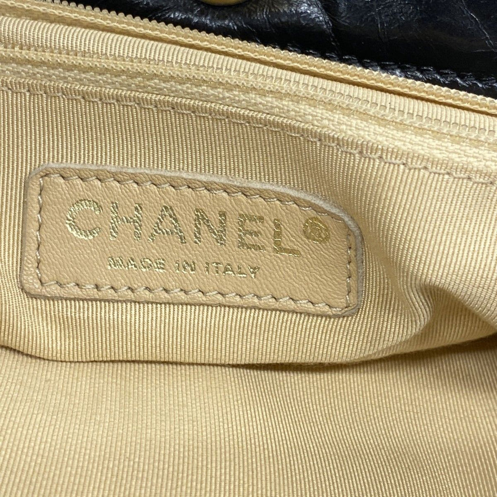 Chanel Handbag Quilted in the Mix Leather Black Gold 2-Way — view 5