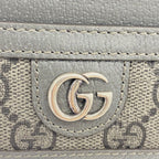 Gucci Card Case Ophidia Gray Silver — view 8