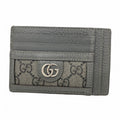 Gucci Card Case Ophidia Gray Silver