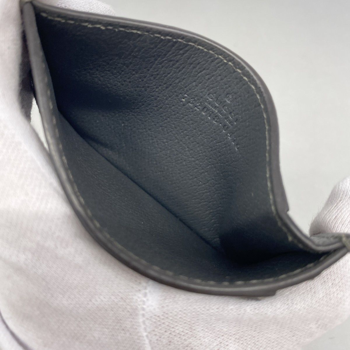 Gucci Card Case Ophidia Gray Silver — view 3