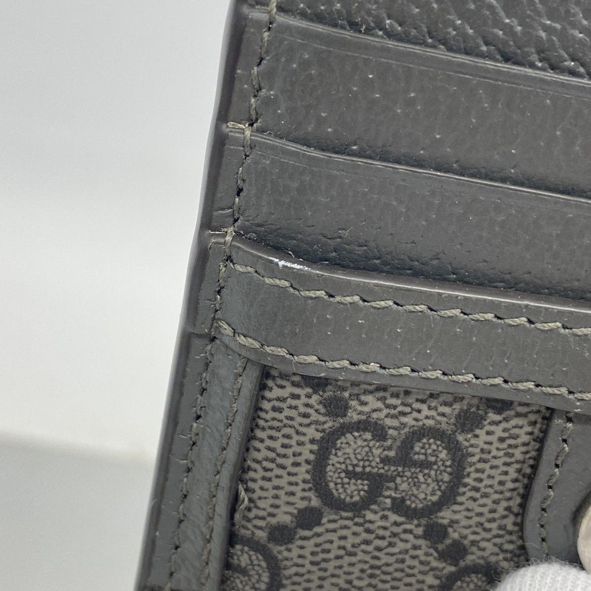 Gucci Card Case Ophidia Gray Silver — view 5