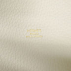 Hermes Handbag Picotin Lock PM Taurillon Clemence White Gold — view 5