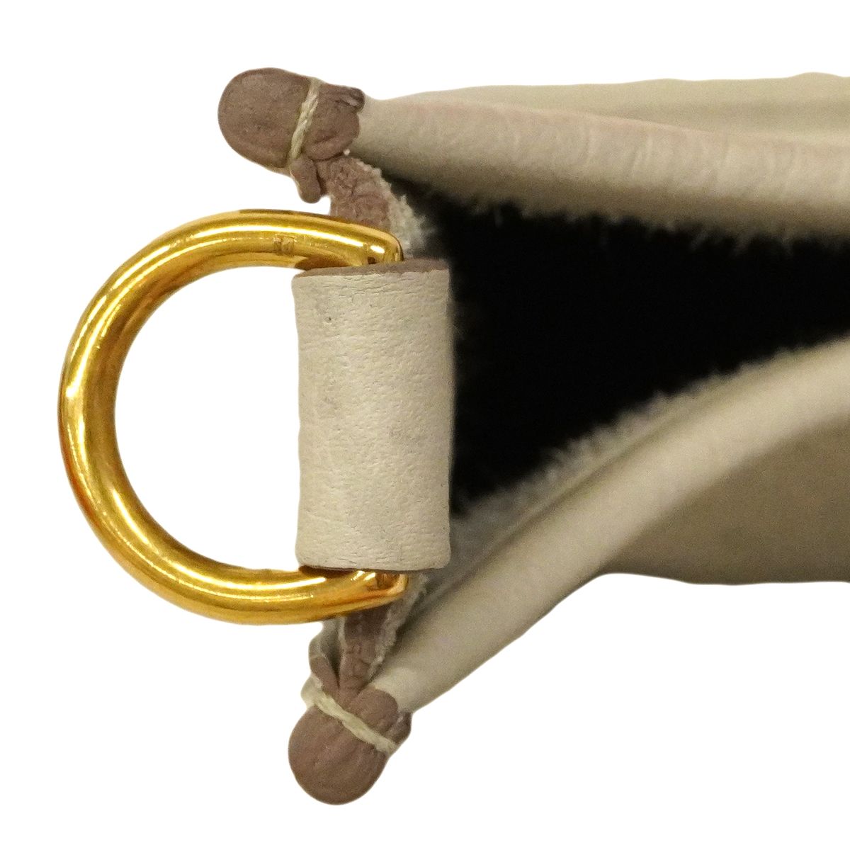 Hermes Shoulder Bag Evelyne TPM Taurillon Clemence Beton Gold — view 8