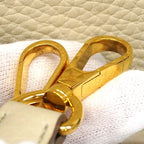 Hermes Shoulder Bag Evelyne TPM Taurillon Clemence Beton Gold — view 9