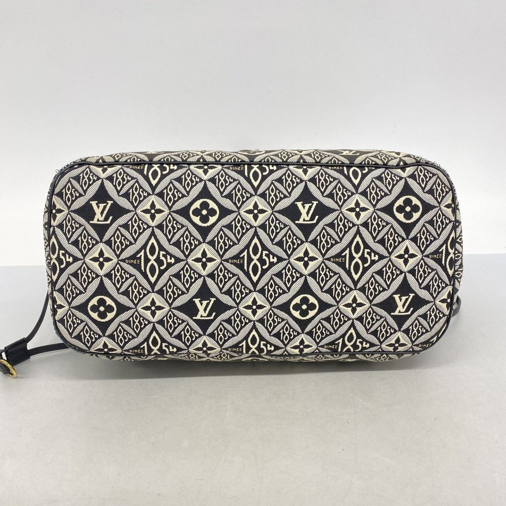 Louis Vuitton Tote Monogram Jacquard Neverfull Black Gray — view 3
