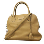 Hermes Handbag Bolide 31 Taurillon Clemence Trench Silver 2-Way