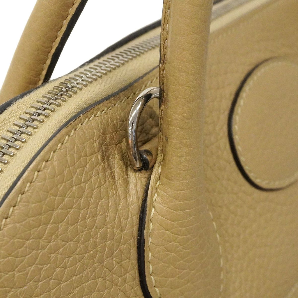 Hermes Handbag Bolide 31 Taurillon Clemence Trench Silver 2-Way — view 8