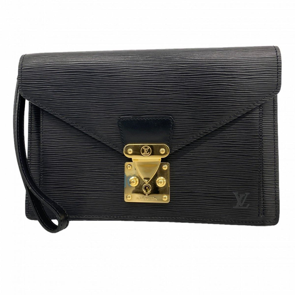 Louis Vuitton Clutch Epi Series Dragonne Noir