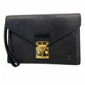 Louis Vuitton Clutch Epi Series Dragonne Noir