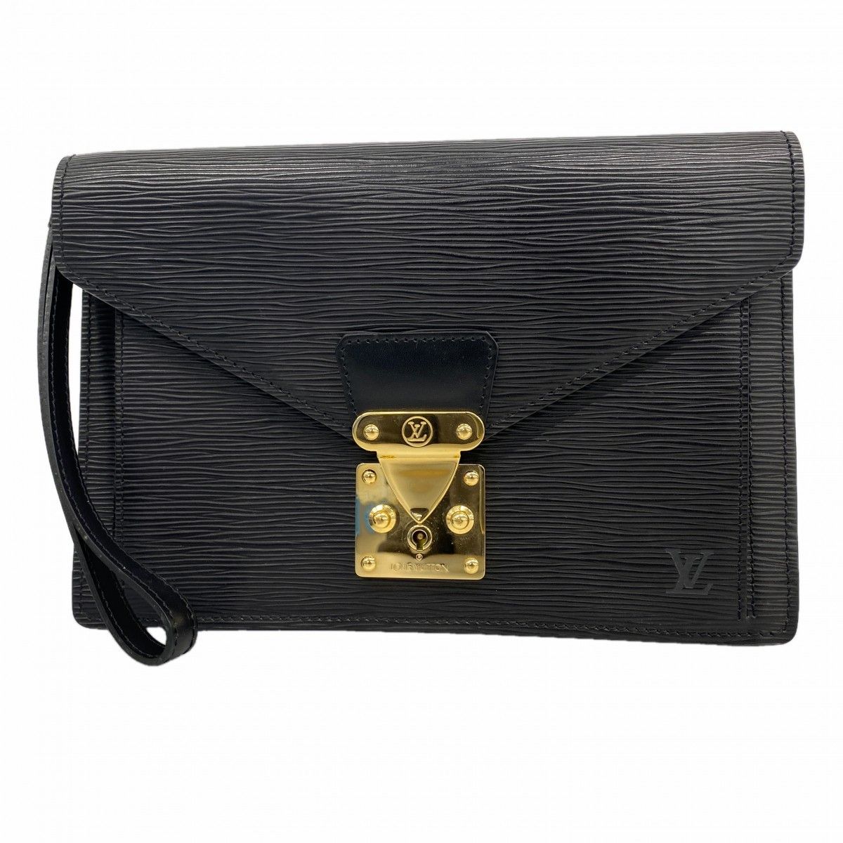 Louis Vuitton Clutch Epi Series Dragonne Noir