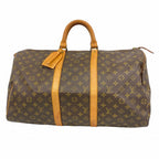 Louis Vuitton Boston Bag Monogram Keepall 50 Brown