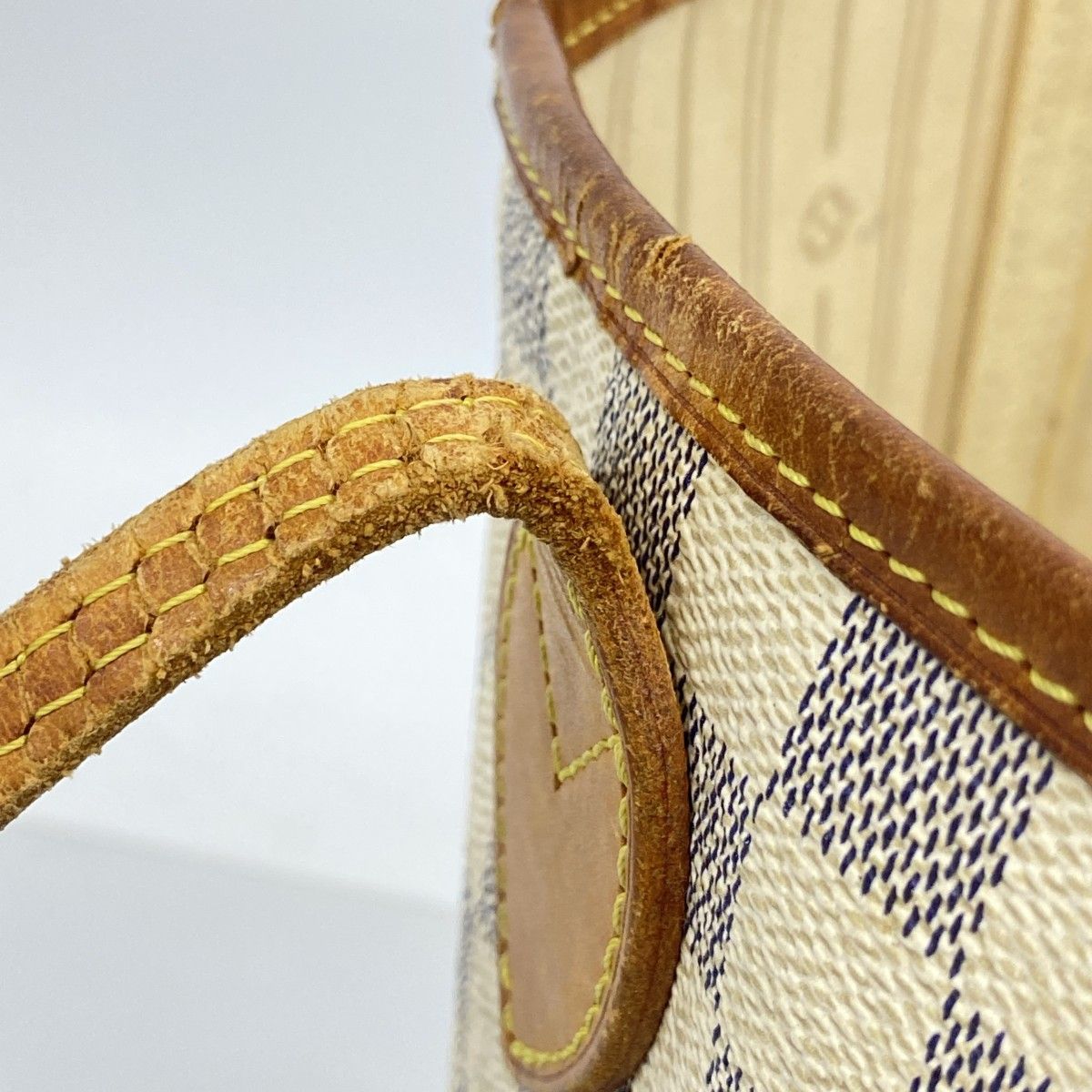 Louis Vuitton Tote Damier Azur Neverfull White — view 7